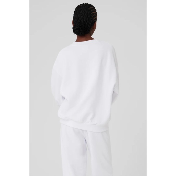 Alo Yoga Accolade Crew Neck Pullover White S - Picture 11 of 15
